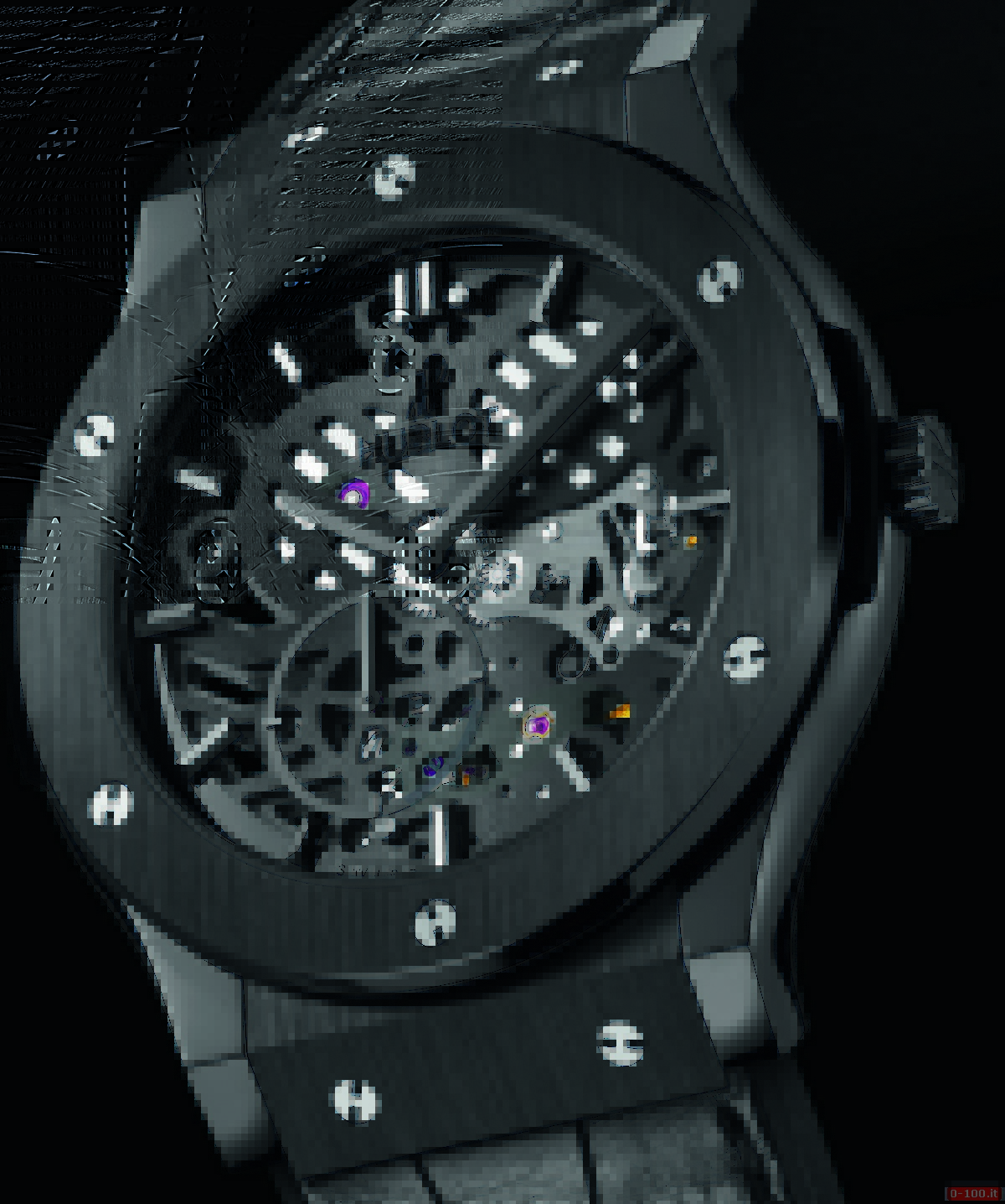 Hublot Classic Fusion Extra Thin Skeleton Black Ceramic _0-1006