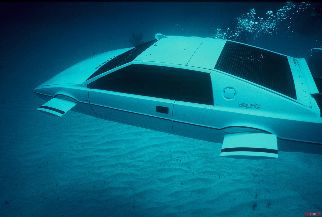 The 007 Lotus Esprit Submarine Car, used in the James Bond movie "The Spy Who Loved Me" is pictured in this handout photo.