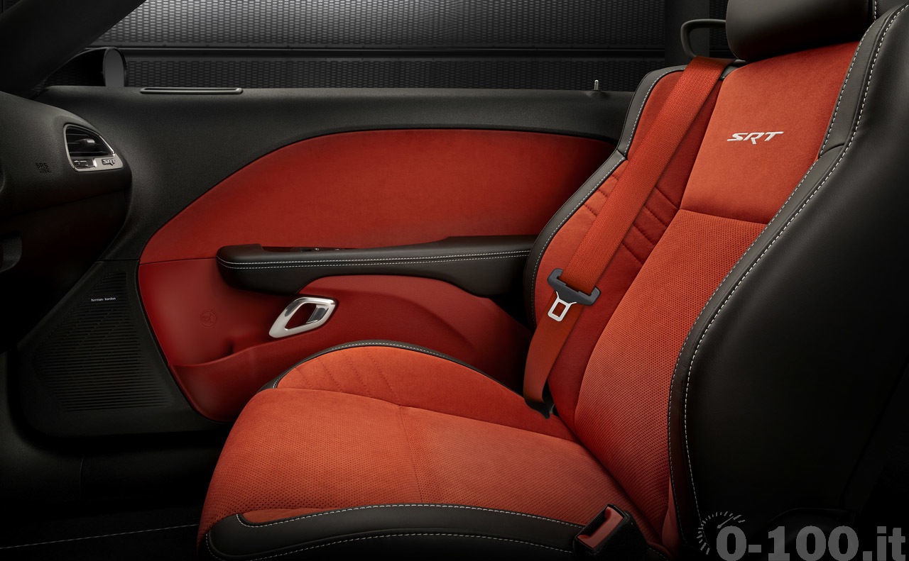 2015 Dodge Challenger SRT Hellcat Ruby Red Alcantara suede leath