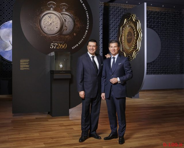 Mr Juan Carlos Torres CEO of Vacheron Constantin & Mr Louis Ferla, General Manager Sales & Marketing of Vacheron Constantin. SIHH2017
