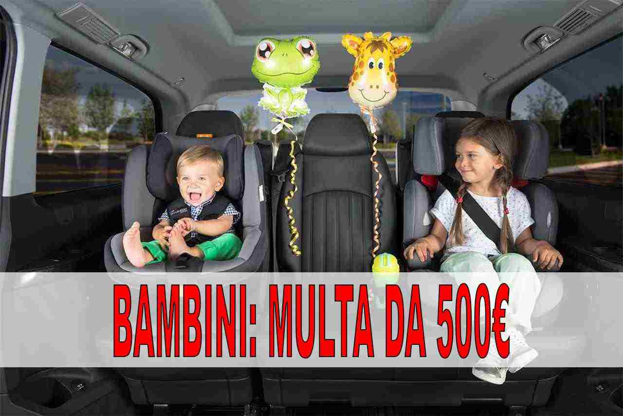 Se viaggiate con dei bambini, fatte molta attenzione alle regole della strada