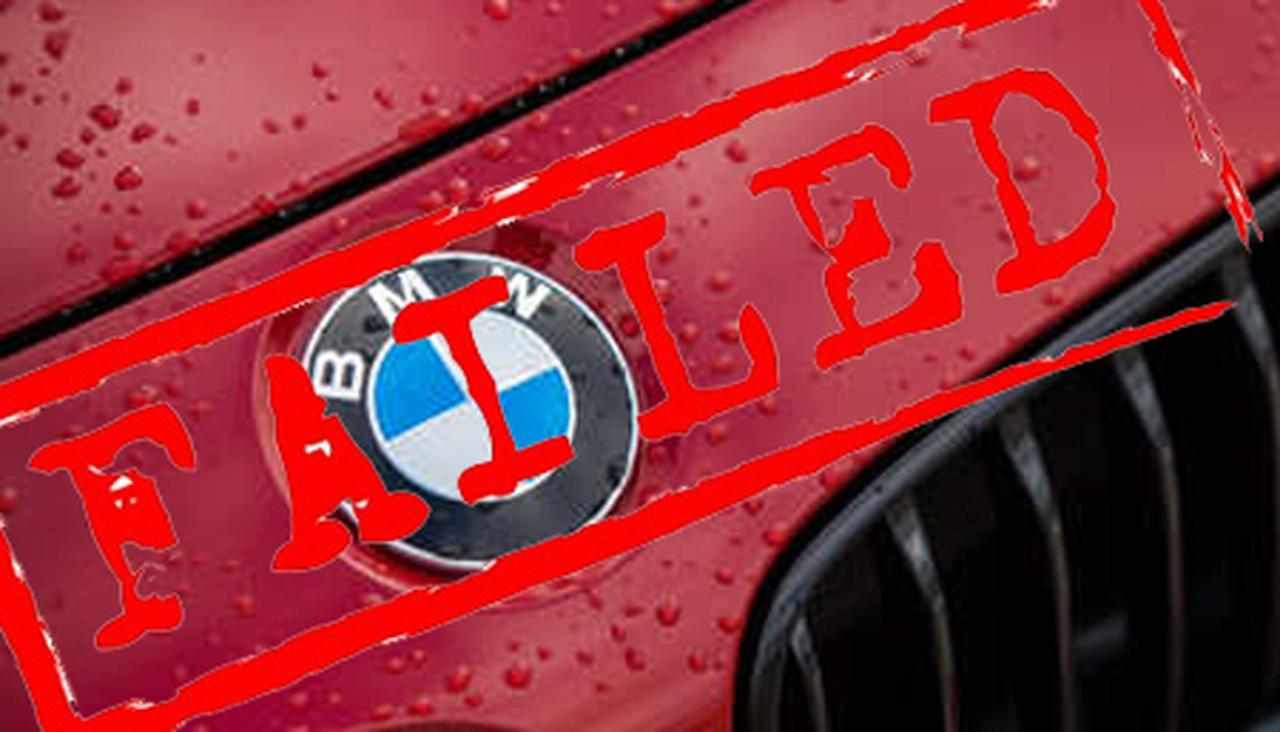 BMW il pesante crollo