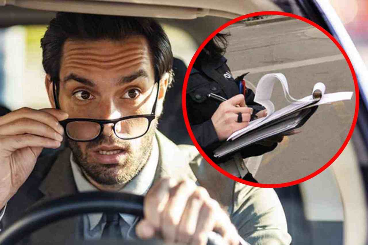 Addio agli occhiali in auto: sono illegali