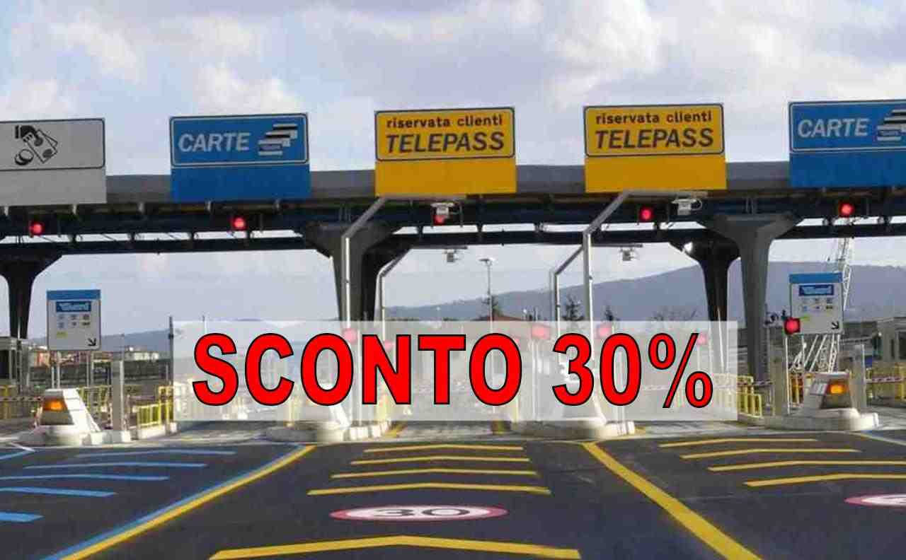 Sconto del 30% sui pedaggi: richiedilo subito