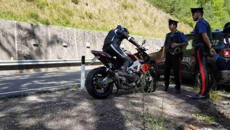 Posto di blocco moto