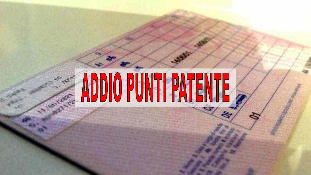 Abolizione punti patente