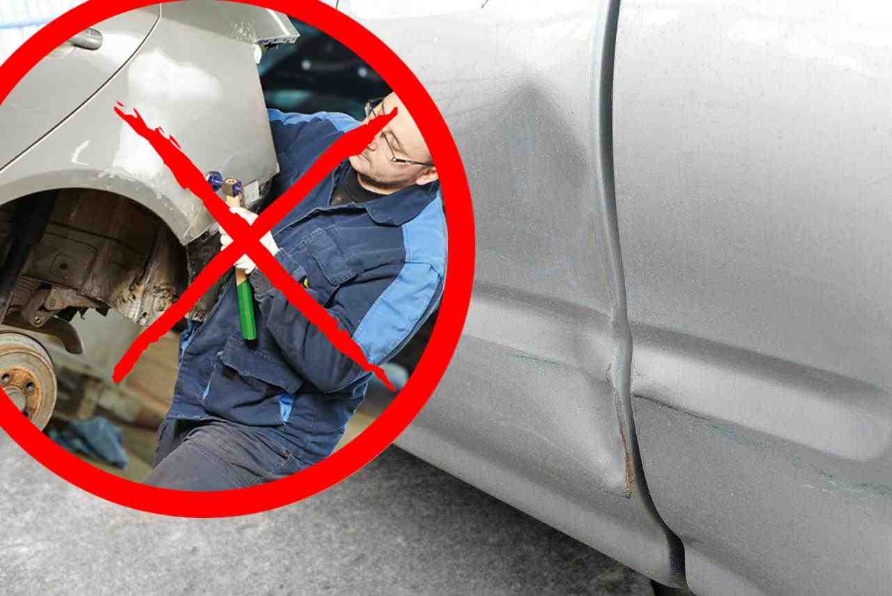 Ammaccatura auto addio al carrozziere