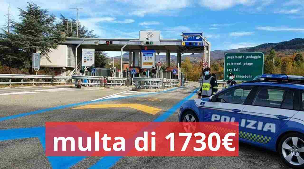 Multa autostrada