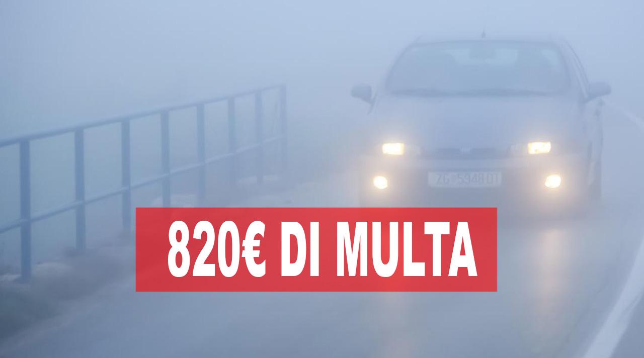 Prendi la multa per la nebbia