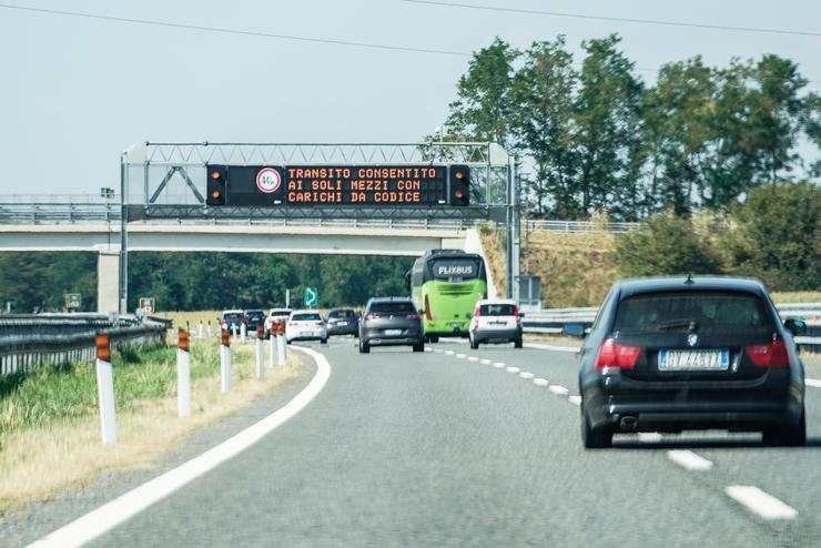 Autostrada posto di blocco