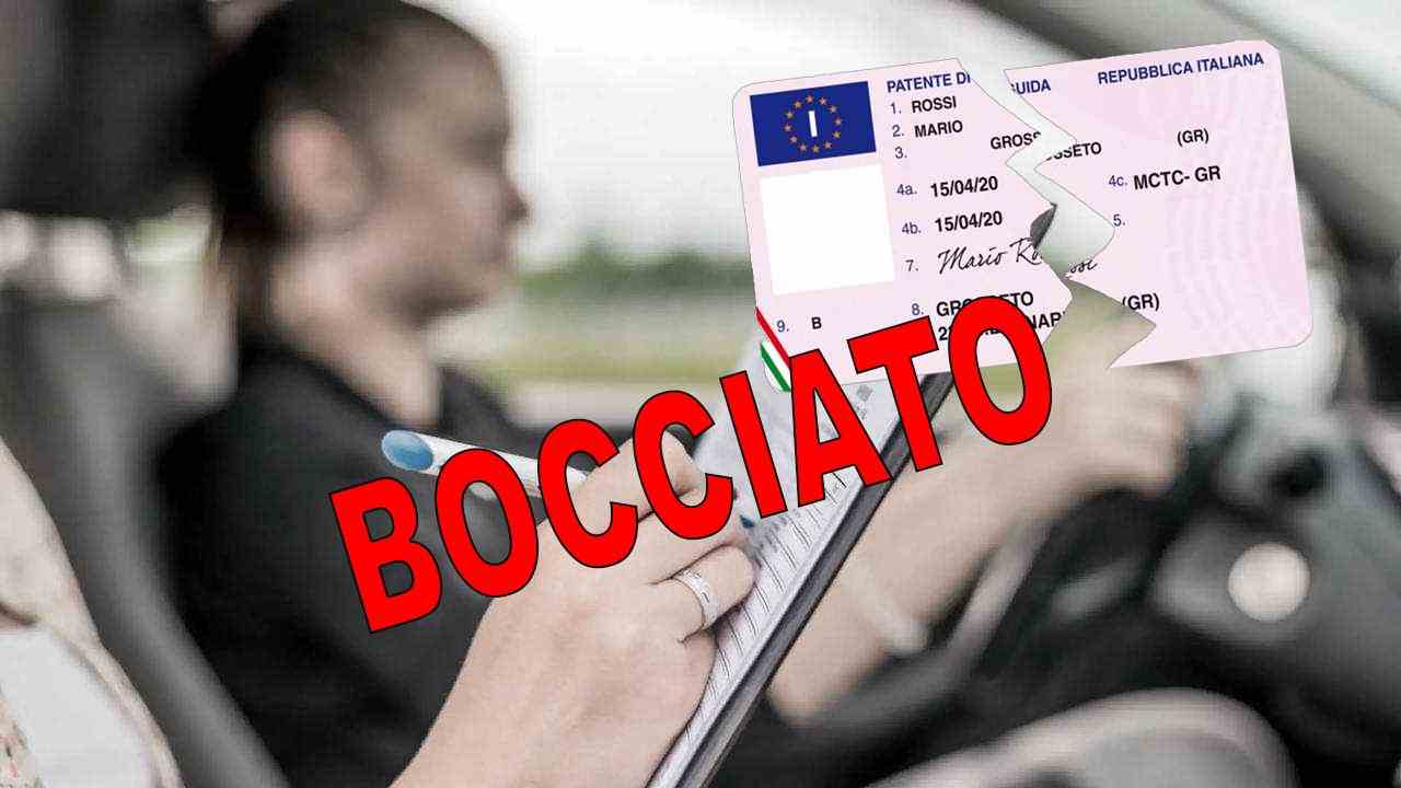 Auto sbagliata per l'esame pratico