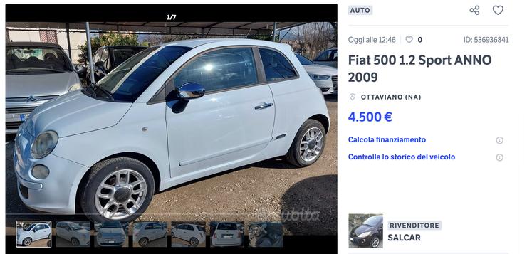 Fiat 500 - 0-100.it