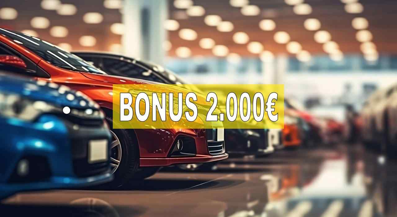 Bonus di 2.000€ dalla concessionaria