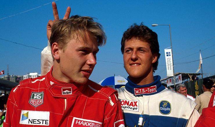 Mika Hakkinen e Michael Schumacher