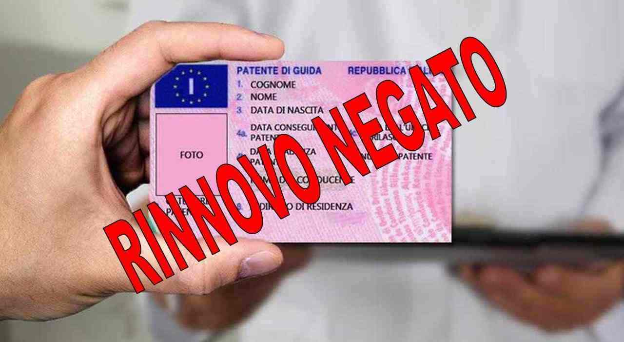 rinnovo negato della patente