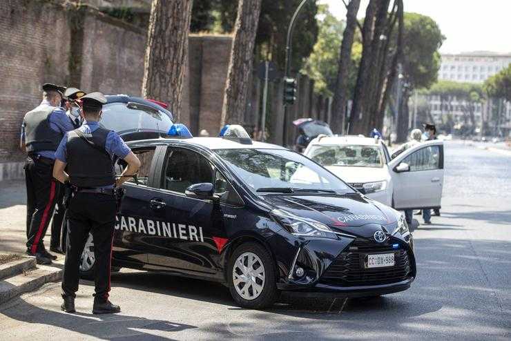 Posto di blocco dei Carabinieri