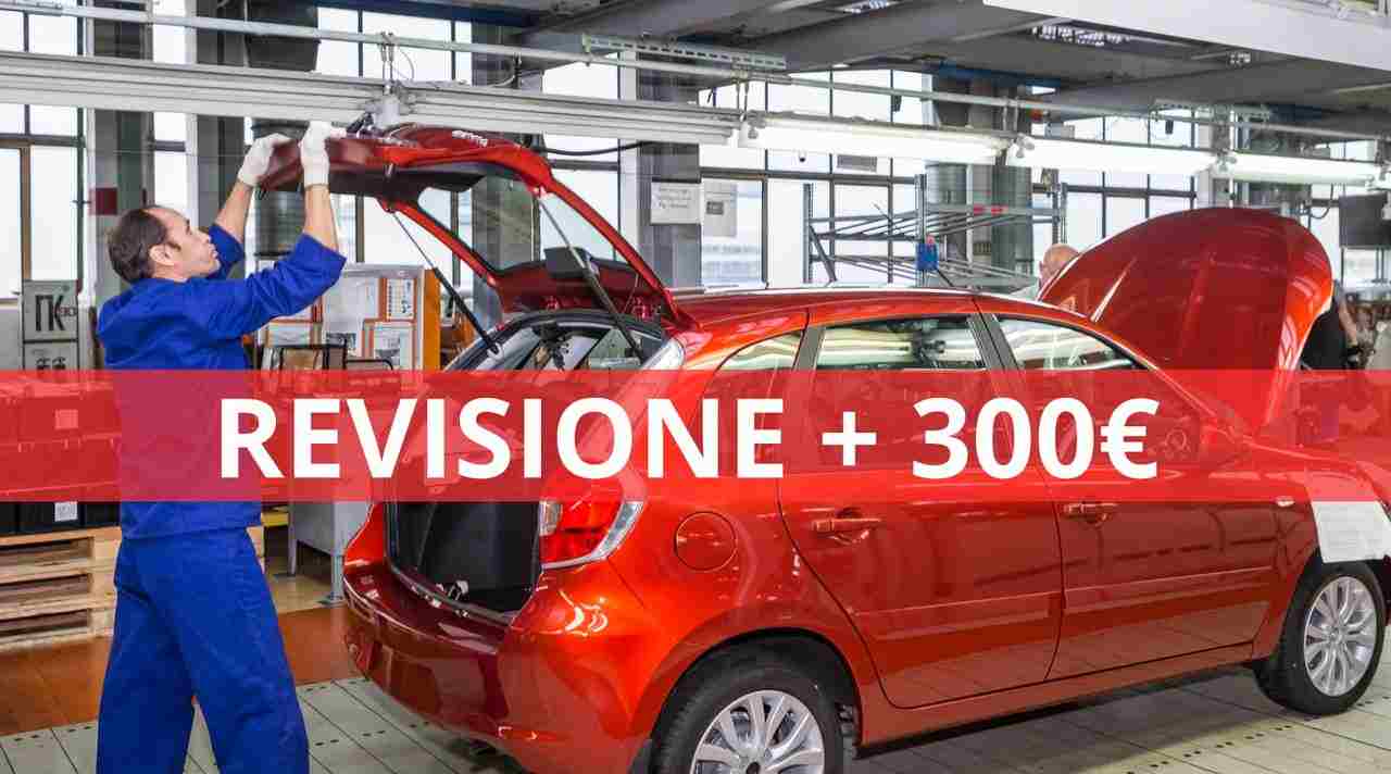 Revisione auto 300 euro in più