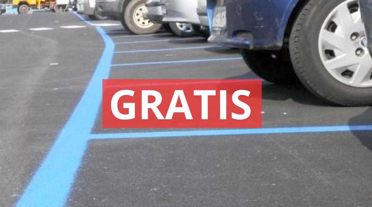 Parcheggio strisce blu gratis