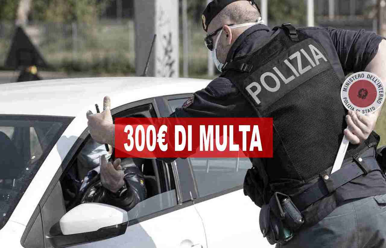 300 euro di multa - 0-100.it