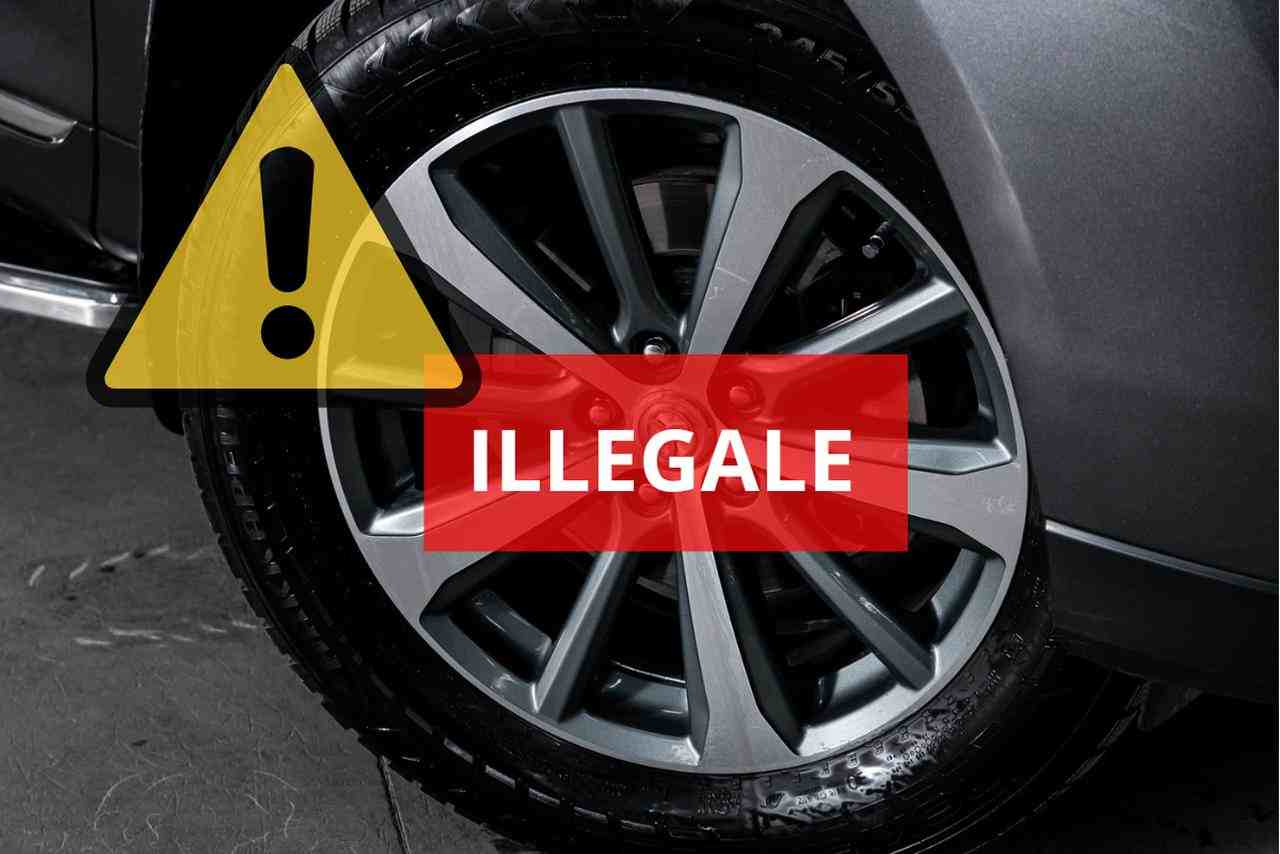 Pneumatici dell'auto illegali: cosa cambia