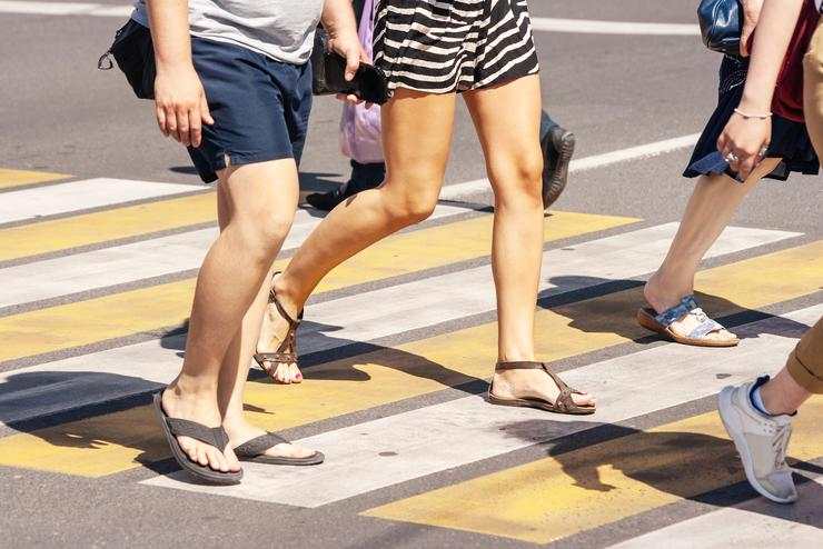 pedoni sulle strisce
