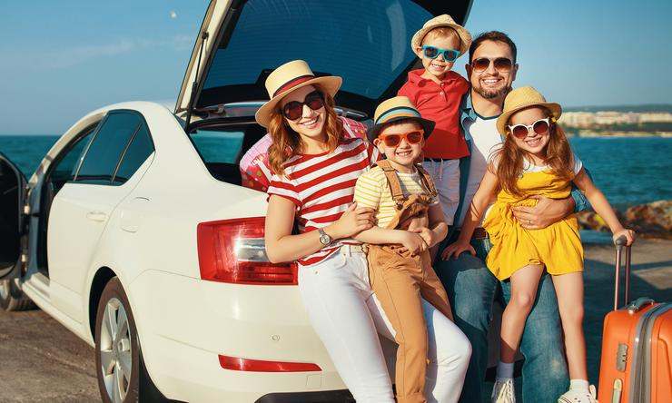 famiglia in vacanza